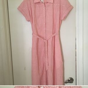Macys Style & Co gingham checkered dress